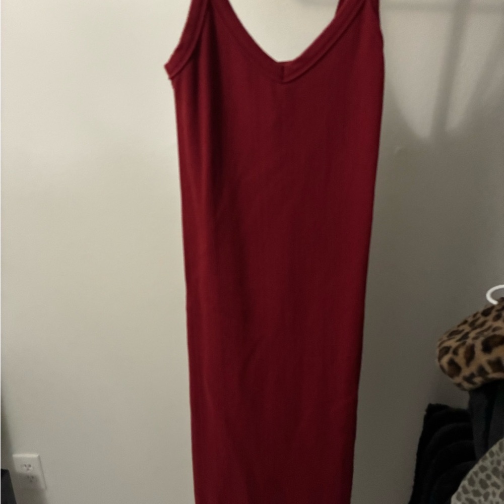 Forever 21 Burgundy Midi Dress